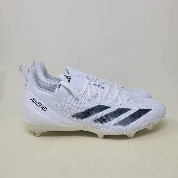 Adidas Adizero Electric + Football Cleats White Black IH7451 Men's Size 11.5 - Picture 2 of 10